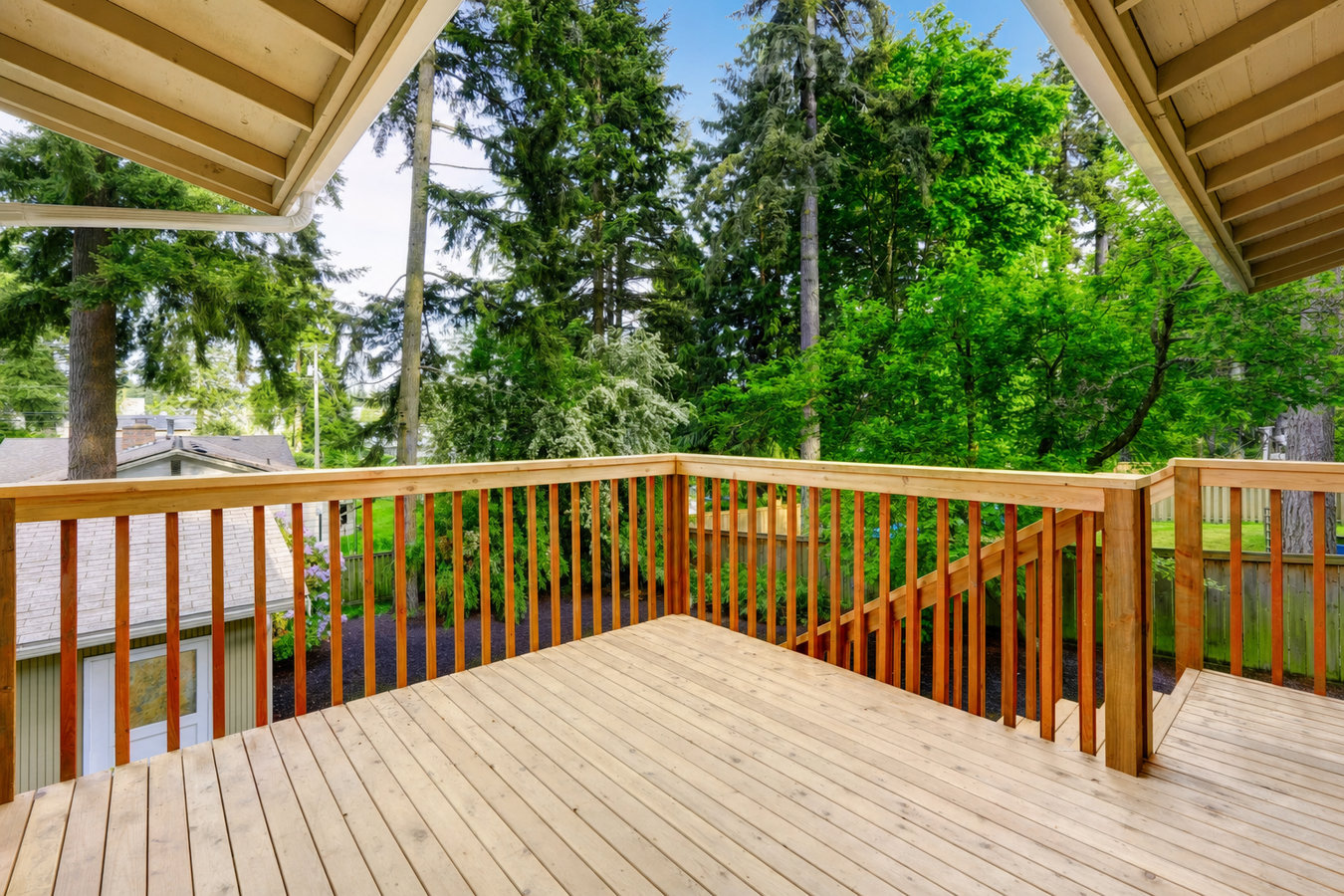 Deck railing installation
